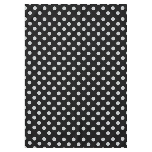 グレー水玉模様の色をクリック変カスタマイズ更 テーブルクロス (正面)