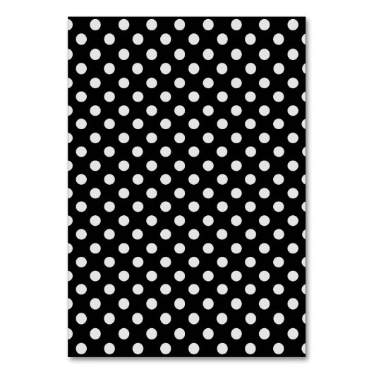 グレー水玉模様の色をクリック変カスタマイズ更 テーブルナンバー (裏面)