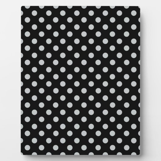 グレー水玉模様の色をクリック変カスタマイズ更 フォトプラーク (正面)