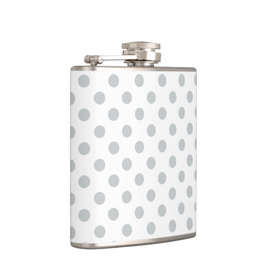 グレー水玉模様の色をクリック変カスタマイズ更 フラスク (右)