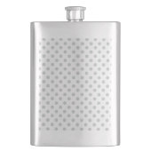 グレー水玉模様の色をクリック変カスタマイズ更 フラスク (正面)