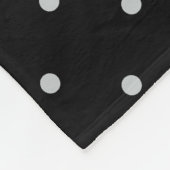 グレー水玉模様の色をクリック変カスタマイズ更 フリースブランケット (角)