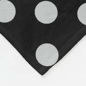 グレー水玉模様の色をクリック変カスタマイズ更 フリースブランケット (角)