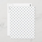 グレー水玉模様の色をクリック変カスタマイズ更 ポストカード (正面/裏面)