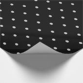 グレー水玉模様の色をクリック変カスタマイズ更 ラッピングペーパー (角)