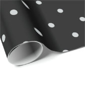 グレー水玉模様の色をクリック変カスタマイズ更 ラッピングペーパー (ロールコーナー)