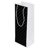 グレー水玉模様の色をクリック変カスタマイズ更 ワインギフトバッグ (裏面アングル)