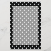グレー水玉模様の色をクリック変カスタマイズ更 便箋 (正面)