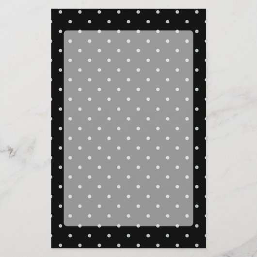 グレー水玉模様の色をクリック変カスタマイズ更 便箋 (正面)