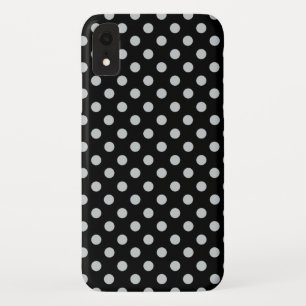 グレー水玉模様の色を変更クリック iPhone XRケース