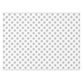 グレー水玉模様オン白 テーブルクロス (正面(横))