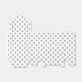 グレー水玉模様オン白 フェイバーボックス (折り畳みなし)
