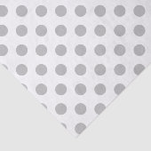 グレー水玉模様オン白 薄葉紙 (詳細)