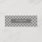 グレー水玉模様 スキニー名刺 (裏面)