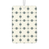 グレー水玉模様、水玉模様パターン、ドット点々のある、 カーエアーフレッシュナー (裏面)