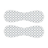 グレー水玉模様、水玉模様パターン、ドット点々のある、 野球ボール (パネル)