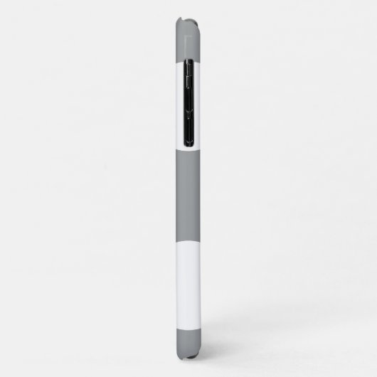 グレー水玉模様、水玉模様パターン、ドット点々のある、 Case-Mate iPhoneケース (裏面/左)