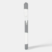 グレー水玉模様、水玉模様パターン、ドット点々のある、 Case-Mate iPhoneケース (裏面 / 左)