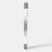 グレー水玉模様、水玉模様パターン、ドット点々のある、 Case-Mate iPhoneケース (裏面 / 右)