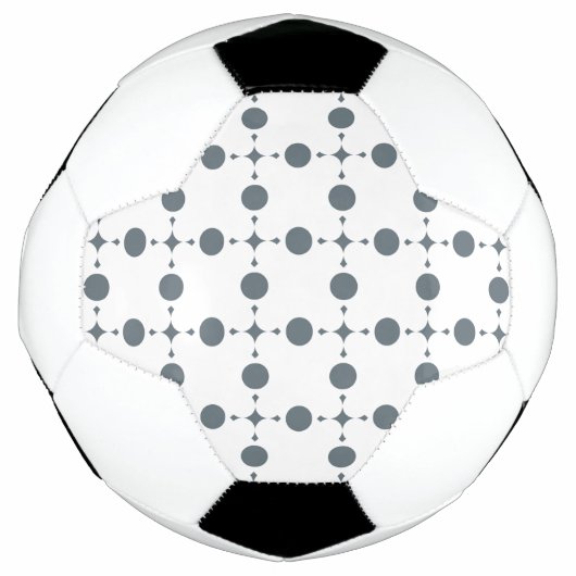 グレー水玉、ドット柄、水玉 サッカーボール (正面)