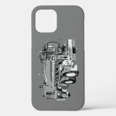 グレー消防車絵を描油、 Case-Mate iPhoneケース (裏面)