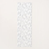 グレー淡い色のと白の丸い線パターン ヨガマット (裏面)