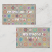 グレー淡い色のの名刺の透明背景 名刺 (正面/裏面)