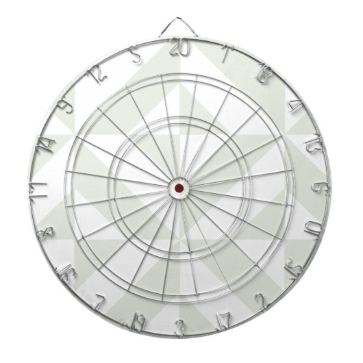 グレー淡い色のジオメトリックデコキューブパターン ダーツボード (正面)