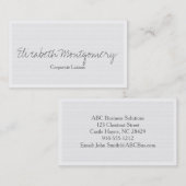 グレー淡い色のモダンプロフェッショナル名刺 名刺 (正面/裏面)