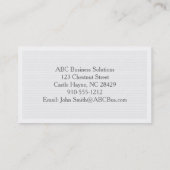 グレー淡い色のモダンプロフェッショナル名刺 名刺 (裏面)