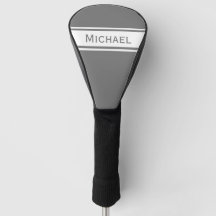 グレー無地のホワイストライプト名Monogram