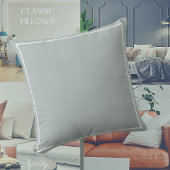 グレー無地の/緑 クッション