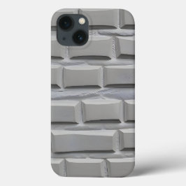 グレー煉瓦デザインiPhoneケース ミニマルスタイル iPhone 13ケース