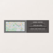 グレー犬、犬トレーナー詳細 名刺 (内部フラット)