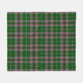 グレー狩りプレイド フリースブランケット (正面(横))