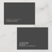 グレー独占的ラージ 名刺 (正面/裏面)