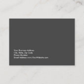 グレー独占的ラージ 名刺 (裏面)