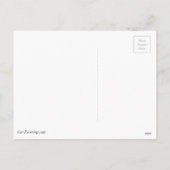 グレー猫のクリスマスオーナメント シーズンポストカード (裏面)