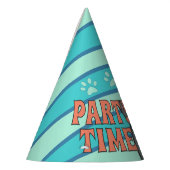 グレー猫パーティー時間 パーティーハット (左)