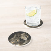 グレー猫フォトコースター コースター (側面)