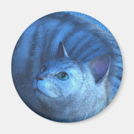 グレー猫4 マグネット
