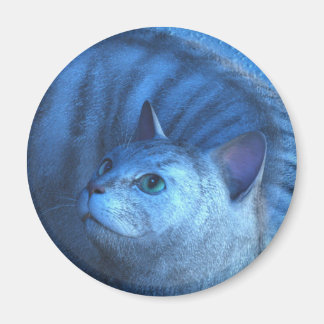 グレー猫4 マグネット