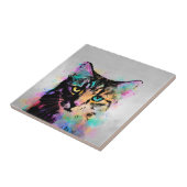 グレー猫618 タイル (側面)