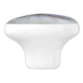 グレー猫 セラミックノブ (側面)