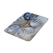 グレー猫 バスマット (アングル)