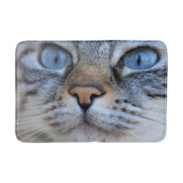 グレー猫 バスマット