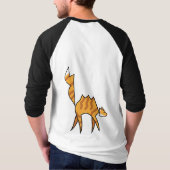 グレー猫 メンズTシャツ Tシャツ (裏面)