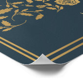 グレー王室の中世結婚剣のサンキューカード ポスター (角)