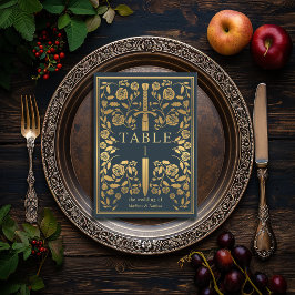 グレー王室の中世結婚剣 テーブルナンバー