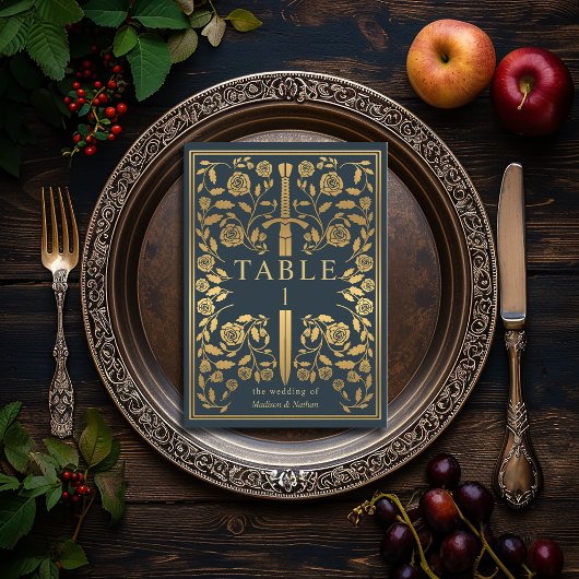 グレー王室の中世結婚剣 テーブルナンバー